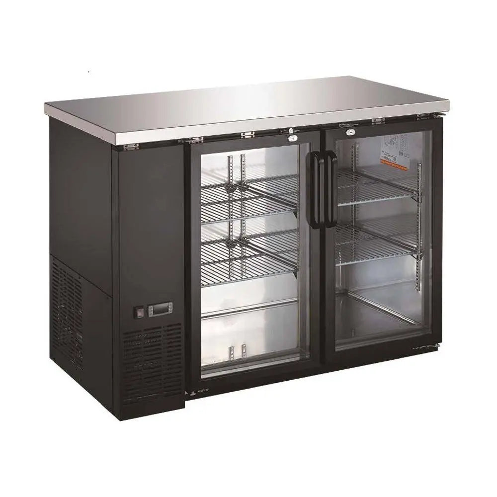 UBB-24-48G-HC Two Glass Door Back Bar Cooler - 48" WidthToronto Commercial Refrigeration