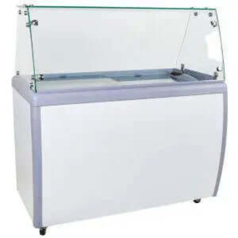 Ancaster DC-360 49.6" Commercial Ice Cream Dipping Cabinet with Glass Display