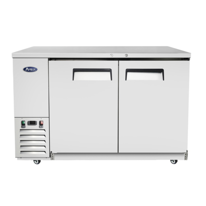 Atosa MBB59GR 57.8-Inch Two-Door Commercial Back Bar Refrigerator
