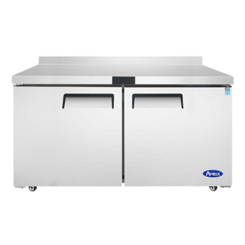 Atosa 60.2" Two-Door Worktop Freezer Counter - MGF8414GR