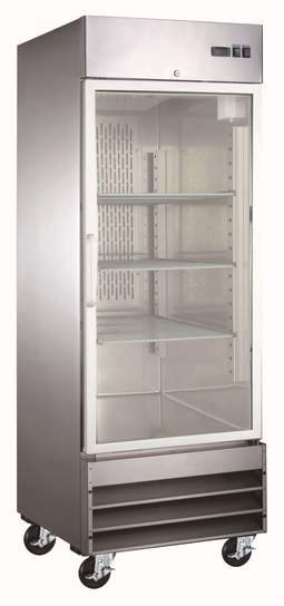 1FF-G One Glass Door Freezer with SS Exterior - 29" Width