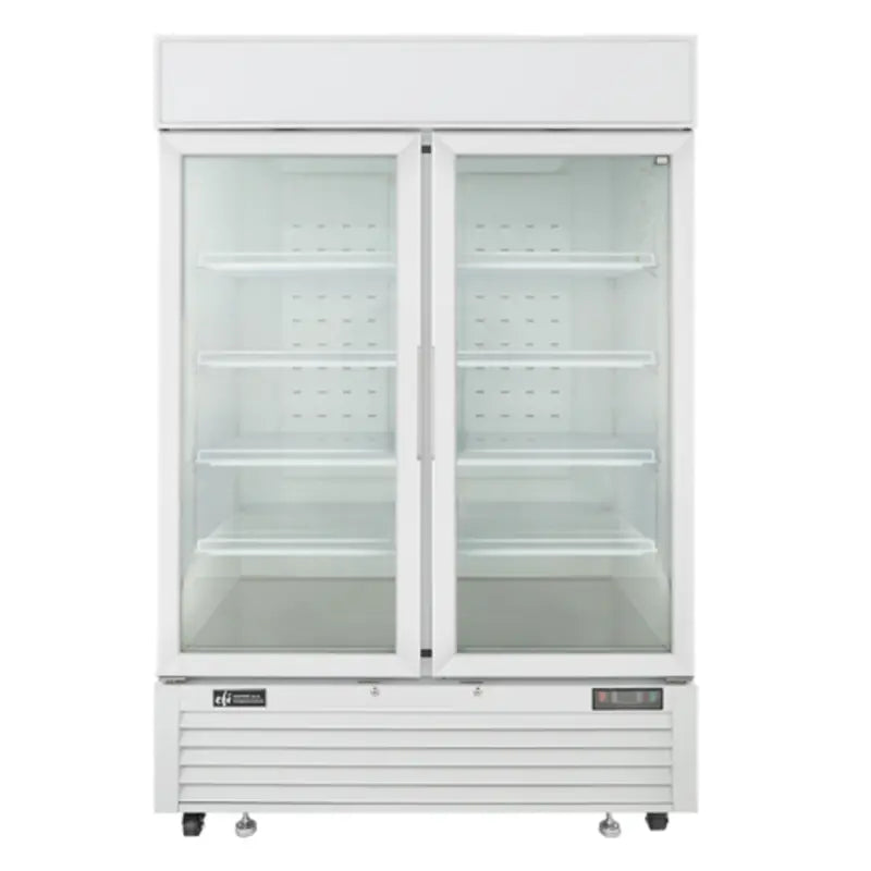 EFI 54" Commercial Ice Cream Freezer 2 Glass Door White FI2-54GDWVCToronto Commercial Refrigeration