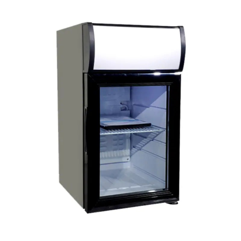 EFI C1-40GDCT-L Countertop Glass Door Display Refrigerator with LED Lighting