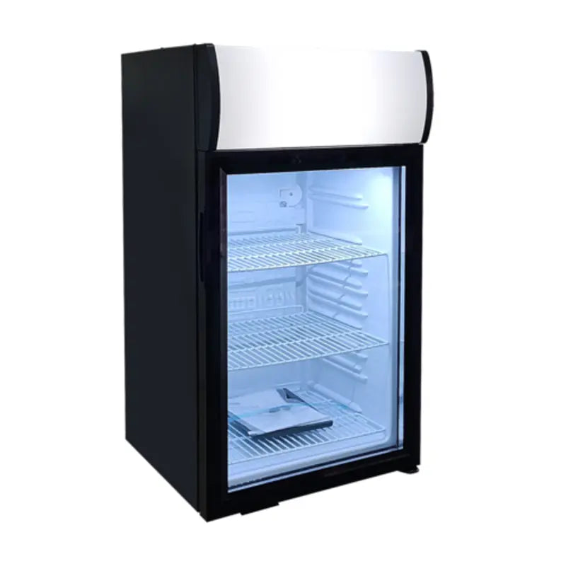 EFI C1-68GDCT Countertop Glass Door Display Refrigerator with LED Lighting