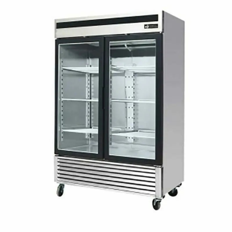 EFI C2-54GDSVC Commercial Bottom Mount Reach-in Glass Door Refrigerator