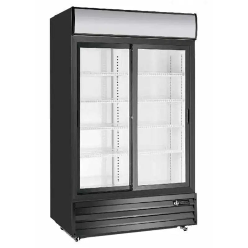 EFI C2S-45GD Commercial Double Glass Door Refrigerated Merchandiser Display Fridge
