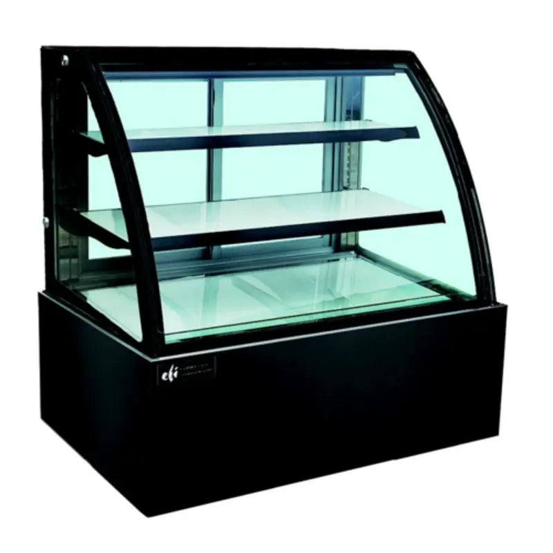 EFI CGCM-7147 Commercial Refrigerated Deli Display Case Black Finish