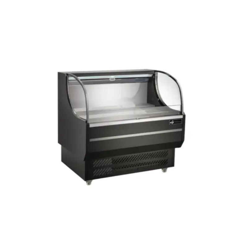 EFI CGOM-7451 Premium Black Refrigerated Open Air Merchandiser for Display