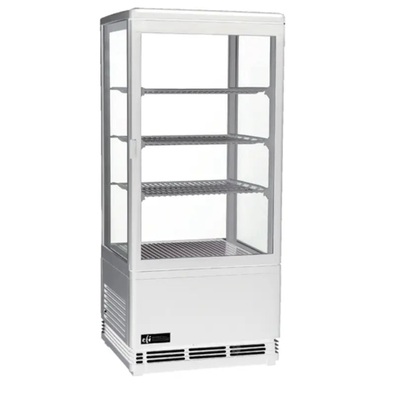 EFI CGSM-1738-W Square Glass Refrigerated Display Case for Foodservice