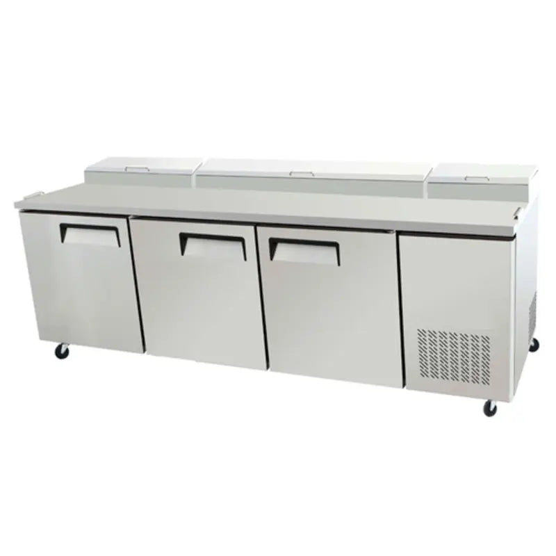 EFI CPDR3-93VC 93" Commercial Refrigerated Pizza Prep Table with 3 DoorsToronto Commercial Refrigeration