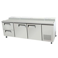 EFI CPDW2-93VC 93" Commercial Refrigerated Pizza Prep Table with DrawersToronto Commercial Refrigeration
