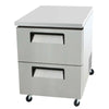 EFI CUDW2-27VC Commercial Undercounter Refrigerator with Stainless Steel DrawersToronto Commercial Refrigeration