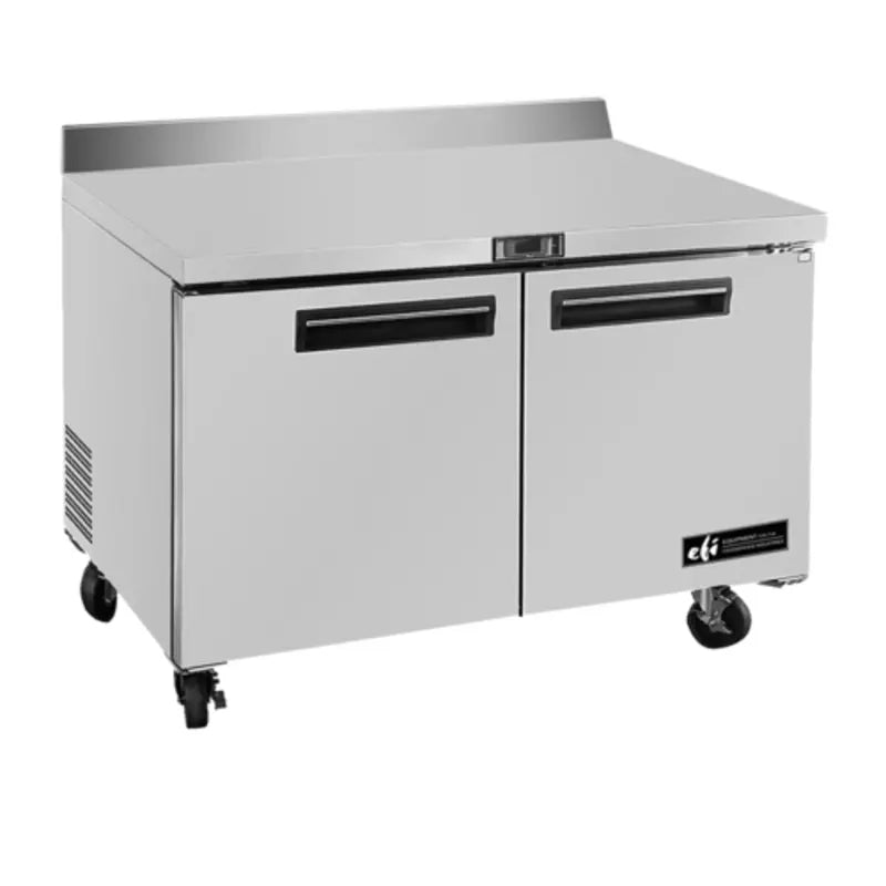 EFI CWDR2-36VC Stainless Steel Work Top Refrigerator with 2 Solid Doors