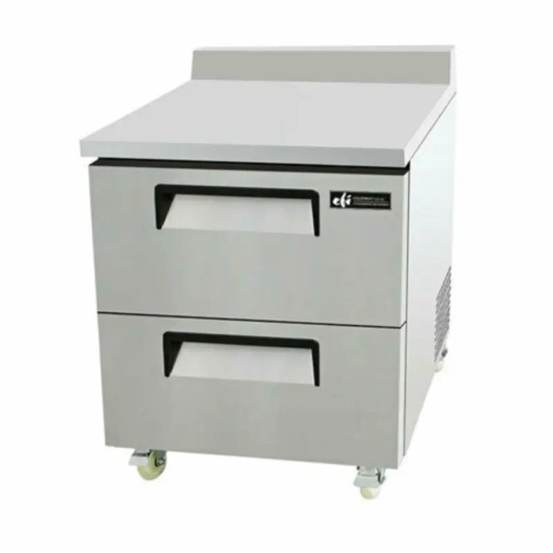 EFI CWDW2-27VC Commercial Worktop Refrigerator Stainless Steel Drawers