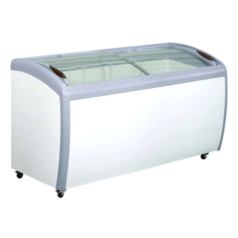 EFI FCCG-60 Novelty Refrigeration Curved Glass Top Freezer