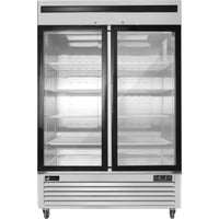 EFI FI2-54GDSVC Commercial 54-inch Two Glass Door Stainless Steel Display FreezerToronto Commercial Refrigeration