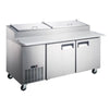EFI X-Line 67" Refrigerated Pizza Prep Table with Cutting Board and CastersToronto Commercial Refrigeration