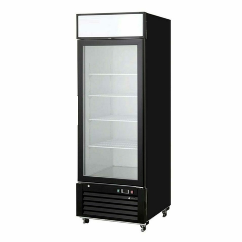 Réfrigérateur d'exposition à porte vitrée simple de 7,6 pi³ EFI C1-21GDX