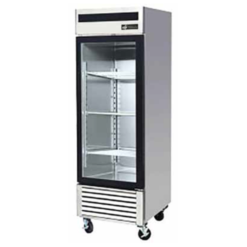 EFI Versa-Chill C1-27GDSVC 27-Inch One-Section Glass Door Merchandising Refrigerator