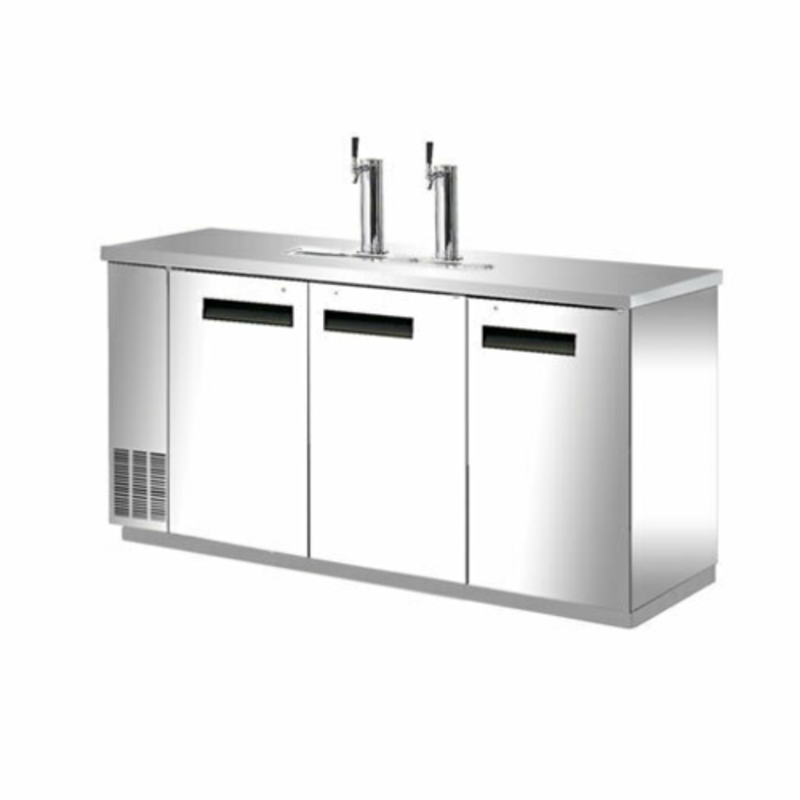 Distributeur de bière pression à tirage direct à 3 portes EFI CBBSDD3-72CC 72,8 po