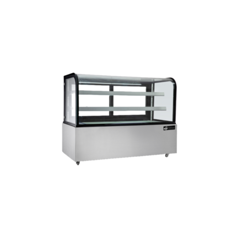 Réfrigérateur de vitrine de boulangerie à verre courbé de 72 pouces EFI CGCM-7348