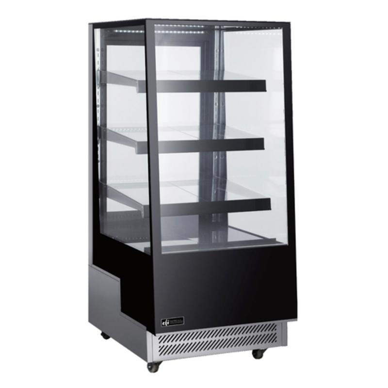 Vitrine réfrigérée de boulangerie en verre incliné EFI CGSM-2657 de 25,6 pouces