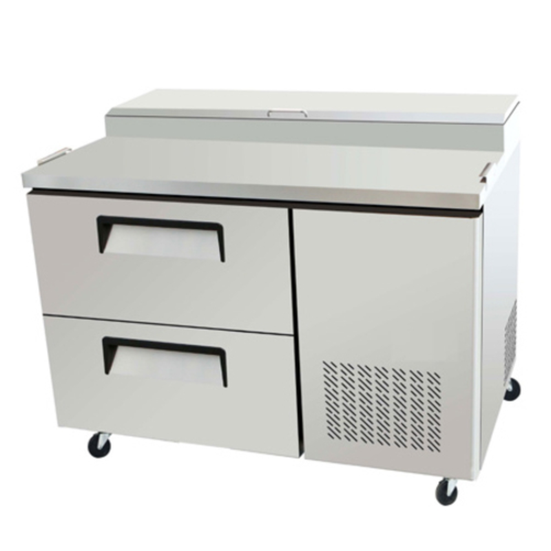 Table de préparation à pizza réfrigérée EFI Versa-Chill 44 po avec 2 tiroirs CPDW2-44VC