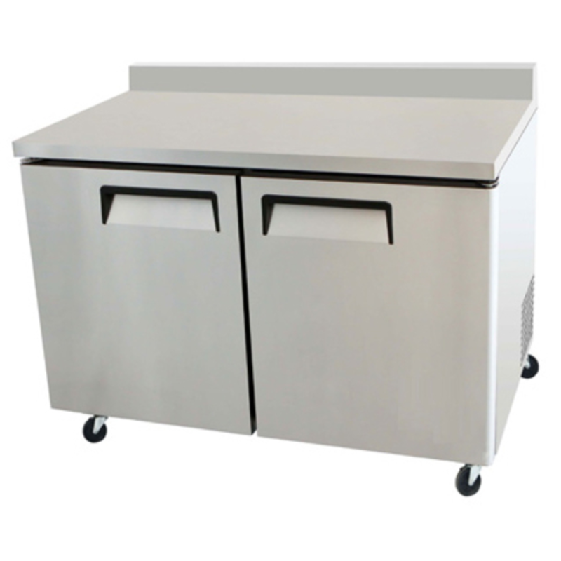 Réfrigérateur de comptoir commercial EFI CWDR2-48VC de 48 pouces avec dosseret