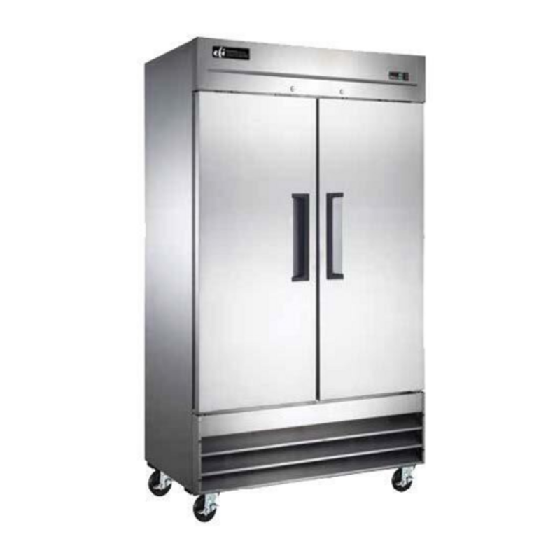 Congélateur commercial armoire à deux portes pleines de 39,5 pouces EFI F2-39VC