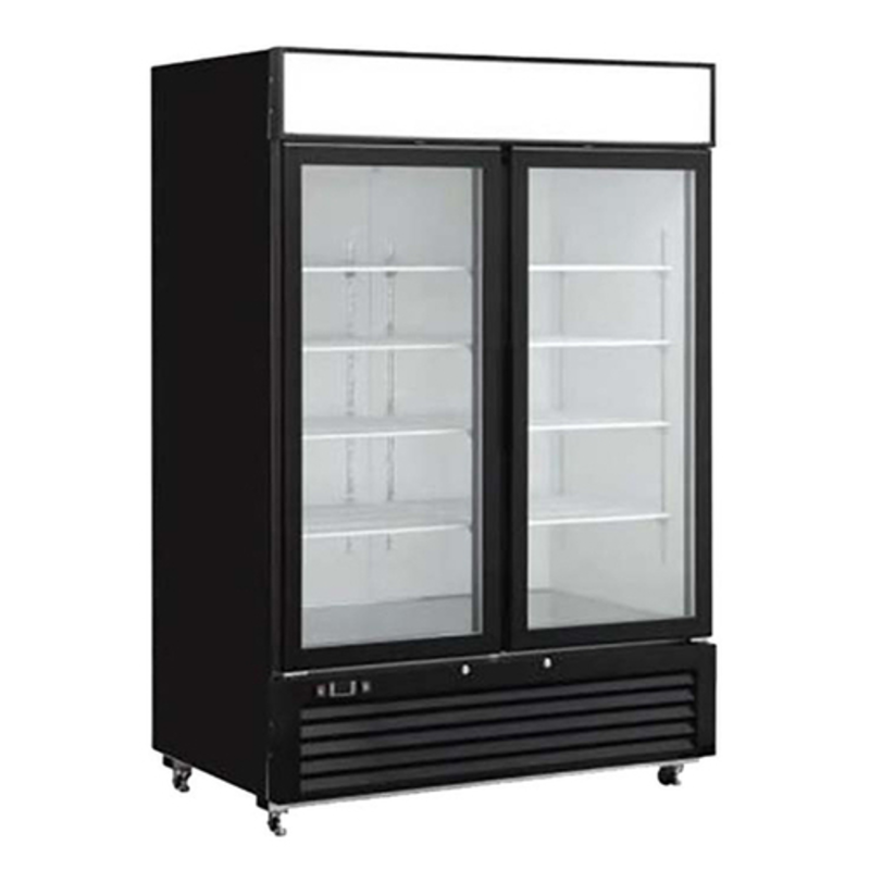EFI F2-48GDVC 48-Inch Double Glass Door Merchandising Display Freezer