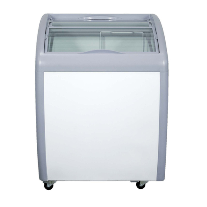 EFI FCCG-26 5.7 cu. ft. Curved Glass Top Ice Cream Freezer