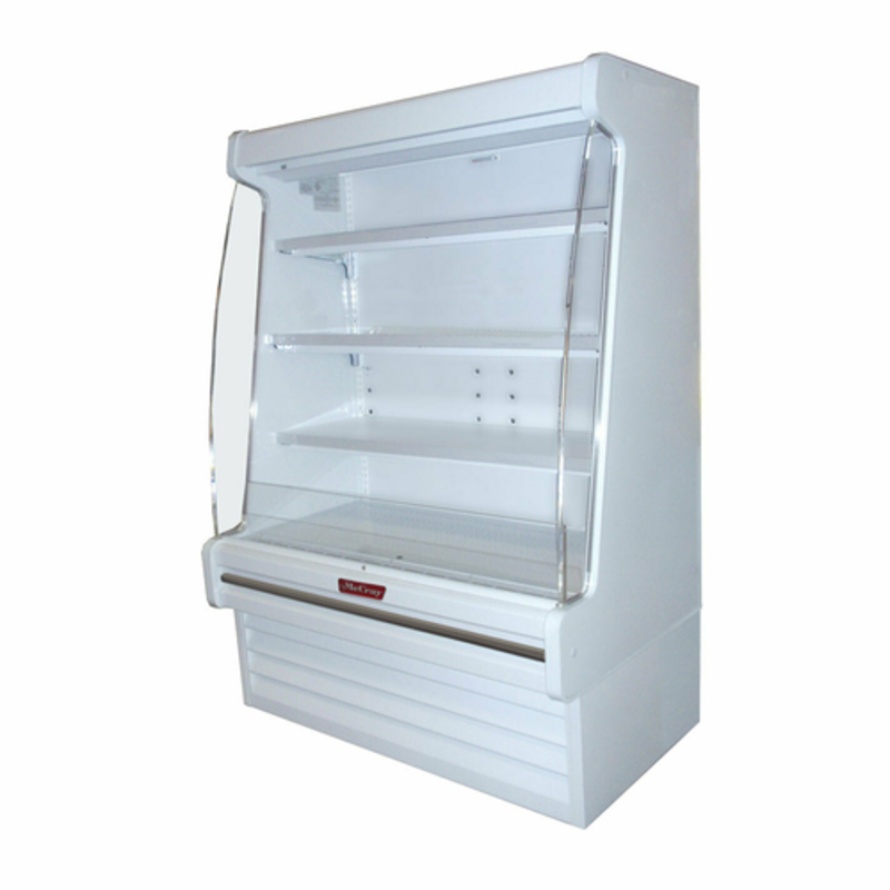 Howard-McCray SC-OD30E-5-LED Présentoir réfrigéré mural pour produits laitiers, ouvert, continu, 160 cm