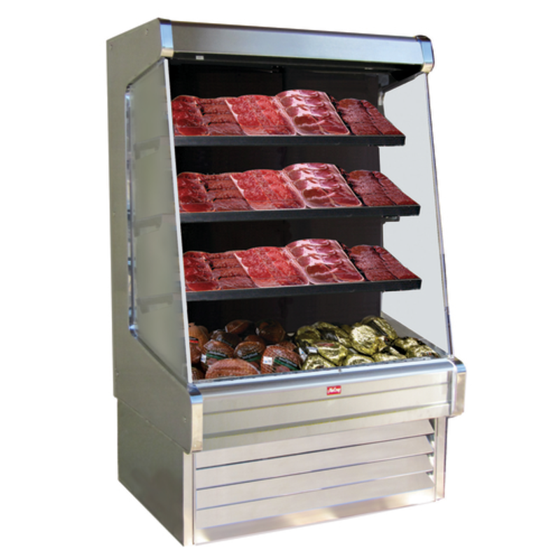 Howard-McCray 39" Stainless Steel Self-Contained Meat Open Merchandiser (SC-OM30E-3-S-LED)