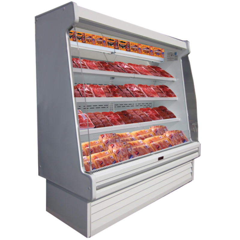 Présentoir de vente ouvert autonome Howard-McCray SC-OM35E-6S-LED de 75 pouces