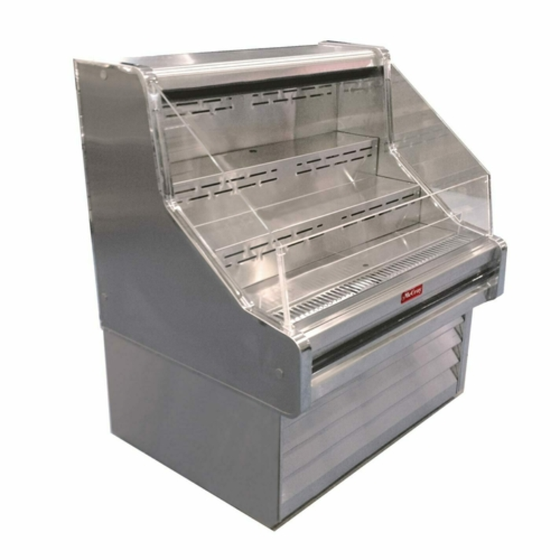 Howard-McCray SC-OS35E-3-S Vitrine ouverte libre-service en inox de 39 pouces