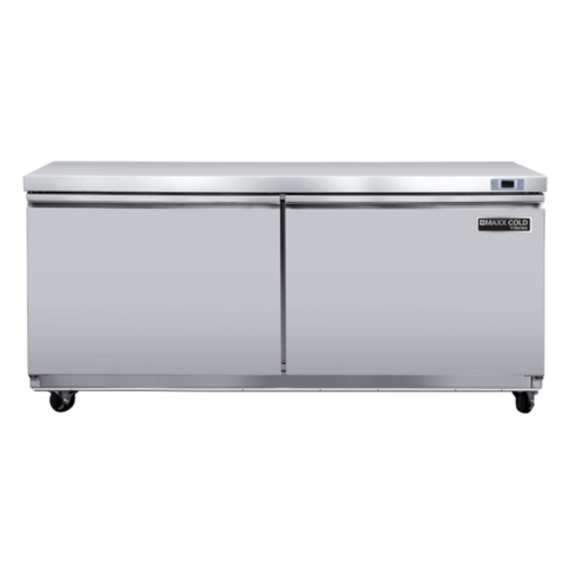 Congélateur bas de comptoir commercial Maxx Cold MVF60UHC de 155 cm, 523 litres