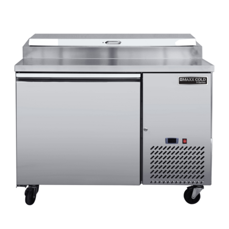 Table de préparation à pizza commerciale 1 porte Maxx Cold V-Series MVPP50HC