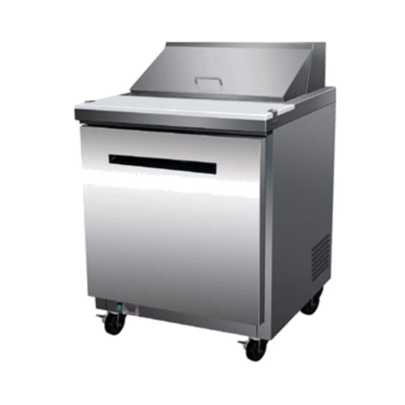 Table de préparation réfrigérée Maxx Cold X-Series 29" à porte simple pour salades et sandwichs (MXCR29SHC)