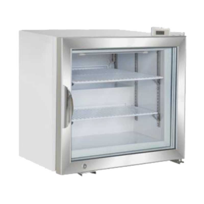 Congélateur de comptoir d'exposition à porte vitrée Maxx Cold MXM1-2FHC de 60 L