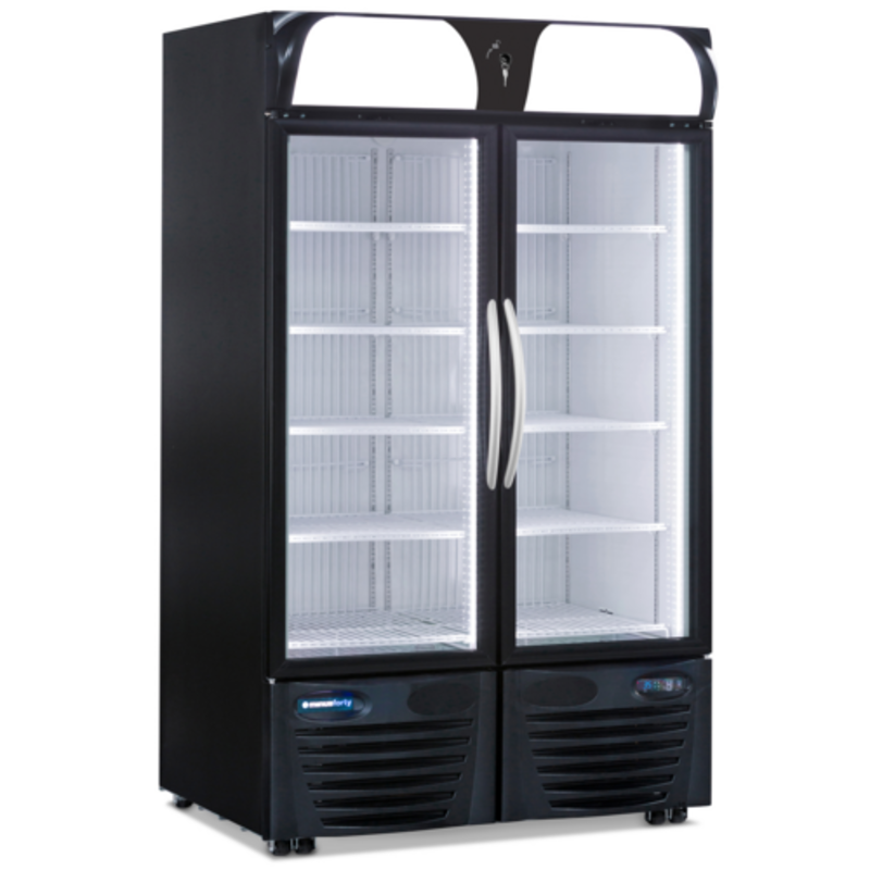 Minus Forty 43-UDGR-L1 46.5-Inch Double Glass Door Merchandising Refrigerator