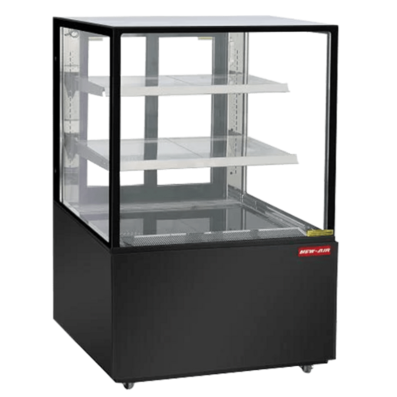 Vitrine réfrigérée carrée en verre New Air NDC-36-SG de 35,5 pouces pour charcuterie et pâtisserie