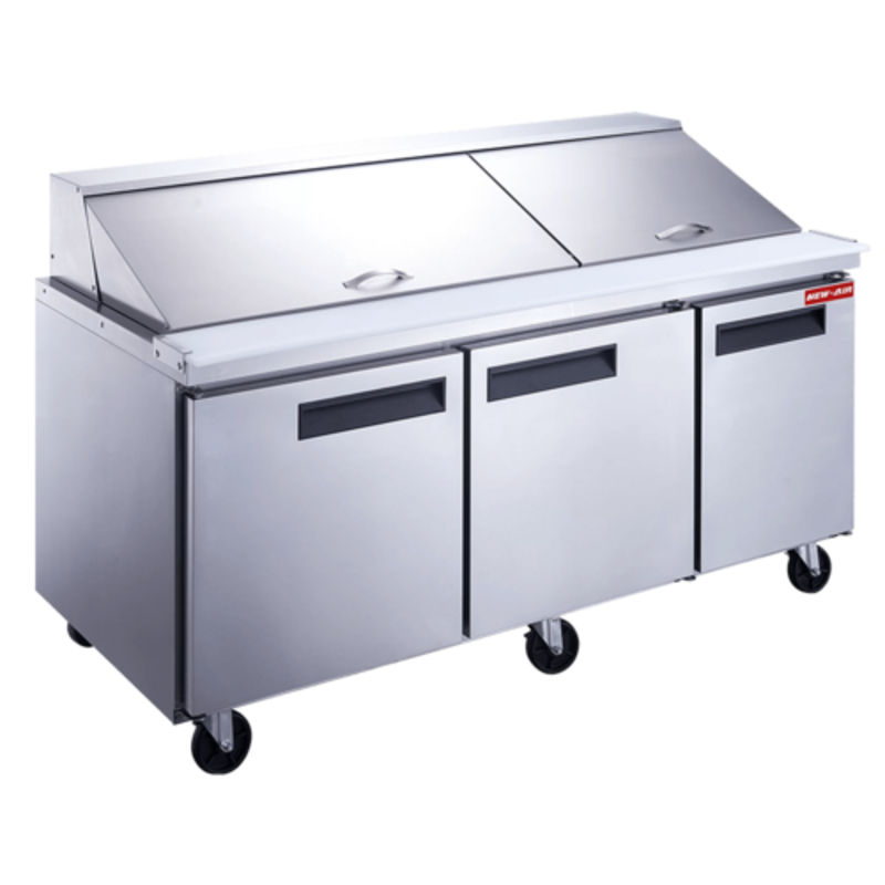 Nouvelle table de préparation réfrigérée Mega Top New Air NPT-072-MSA de la série Signature de 72,25 po
