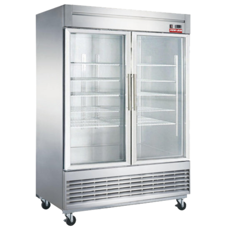 New Air NSGF-55-H 55-Inch 2-Door Commercial Glass Merchandiser Freezer