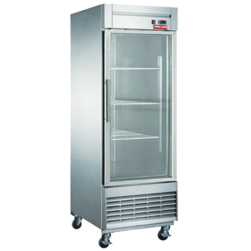 New Air NSGR-28-H 27.5" Single Glass Door Commercial Reach-In Cooler