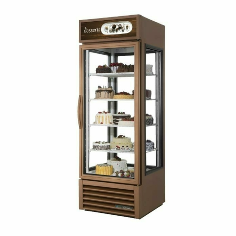 Réfrigérateur de présentation True Refrigeration G4SM-23-HC~TSL01, 651 litres, finition cuivre, vitrine 4 faces