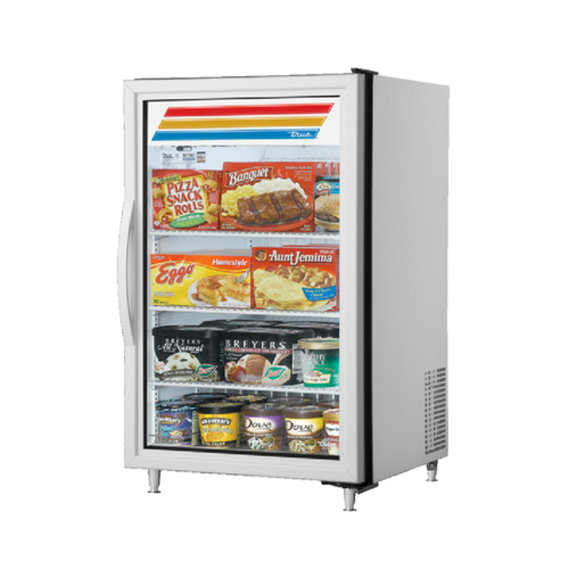 True 24.13-Inch Countertop Glass Door Display Freezer (GDM-07F-HC~TSL01)