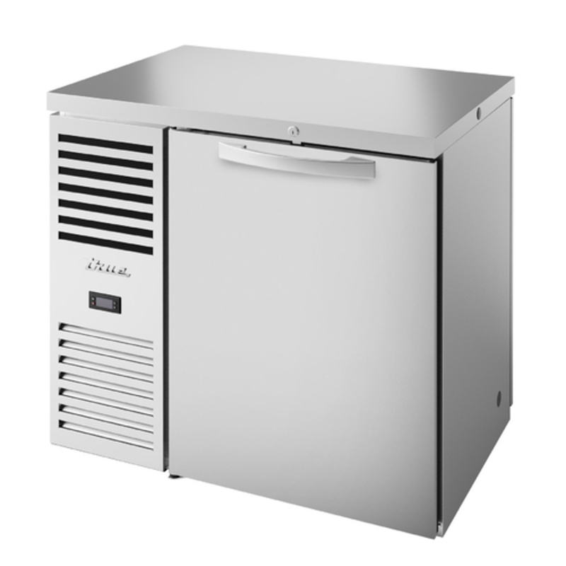 Réfrigérateur de bar arrière en acier inoxydable à passage direct True TBR36-PTSZ1-L-S-S-S-1 36"