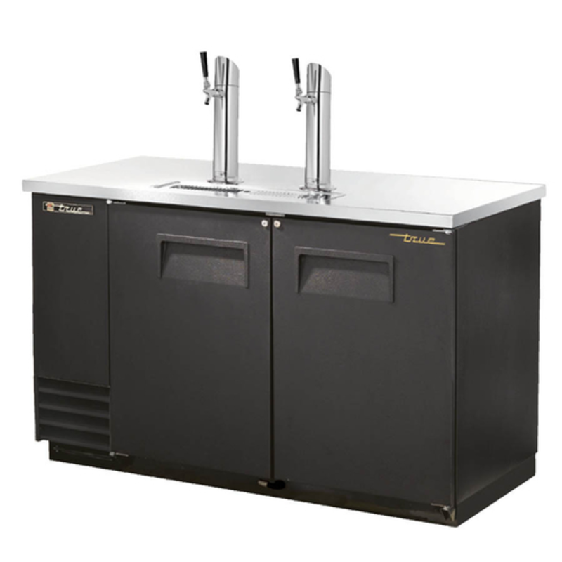True TDD-2-HC 58.88-Inch Solid Door Commercial Draft Beer Dispenser