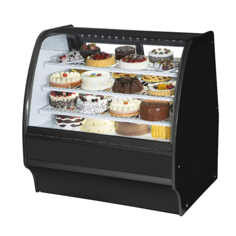 Vitrine de pâtisserie réfrigérée à verre bombé True Refrigeration TGM-R-48-SC/SC-W-W 122,5 cm, blanche