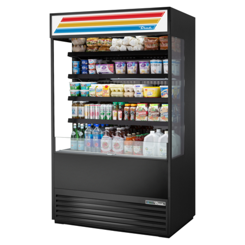 True Refrigeration TOAM-48GS-HC~TSL01 48-Inch Glass-Sided Vertical Open Merchandiser